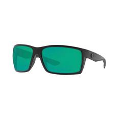 Costa Reefton Blackout Men's Sunglasses Black with Green Lens, , bcf_hi-res