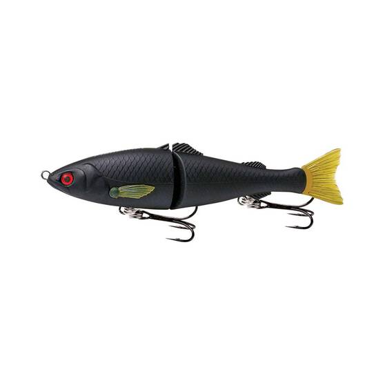 Fishcraft Dr Glide Glidebait Hard Body Lure 127mm Matte Black, Matte Black, bcf_hi-res