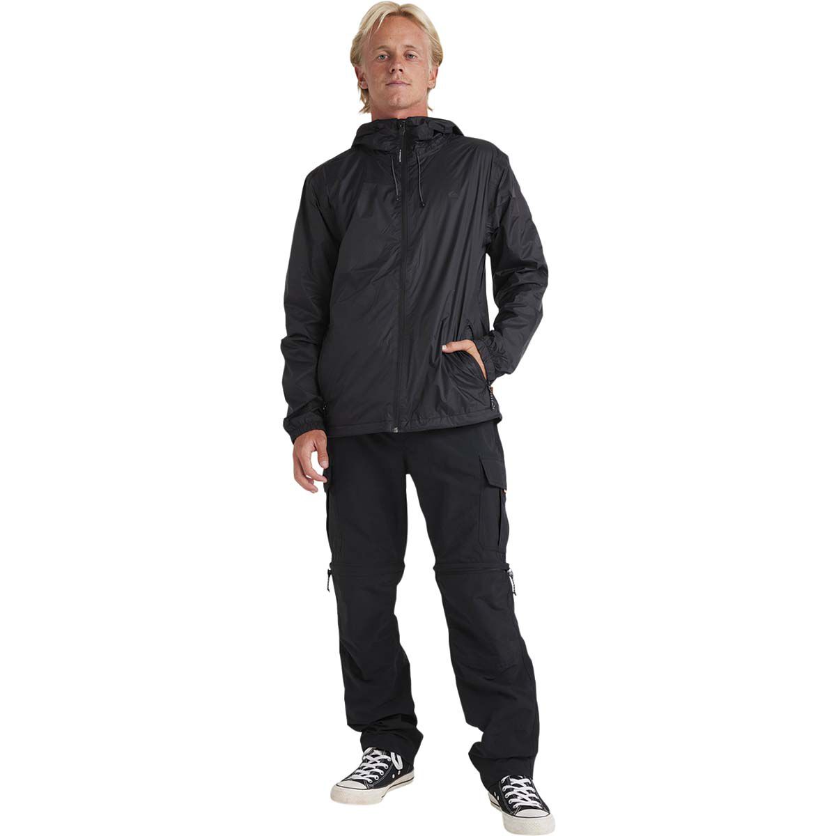 Quiksilver Men&rsquo;s Waterwind Waterproof Jacket, Black, bcf_hi-res