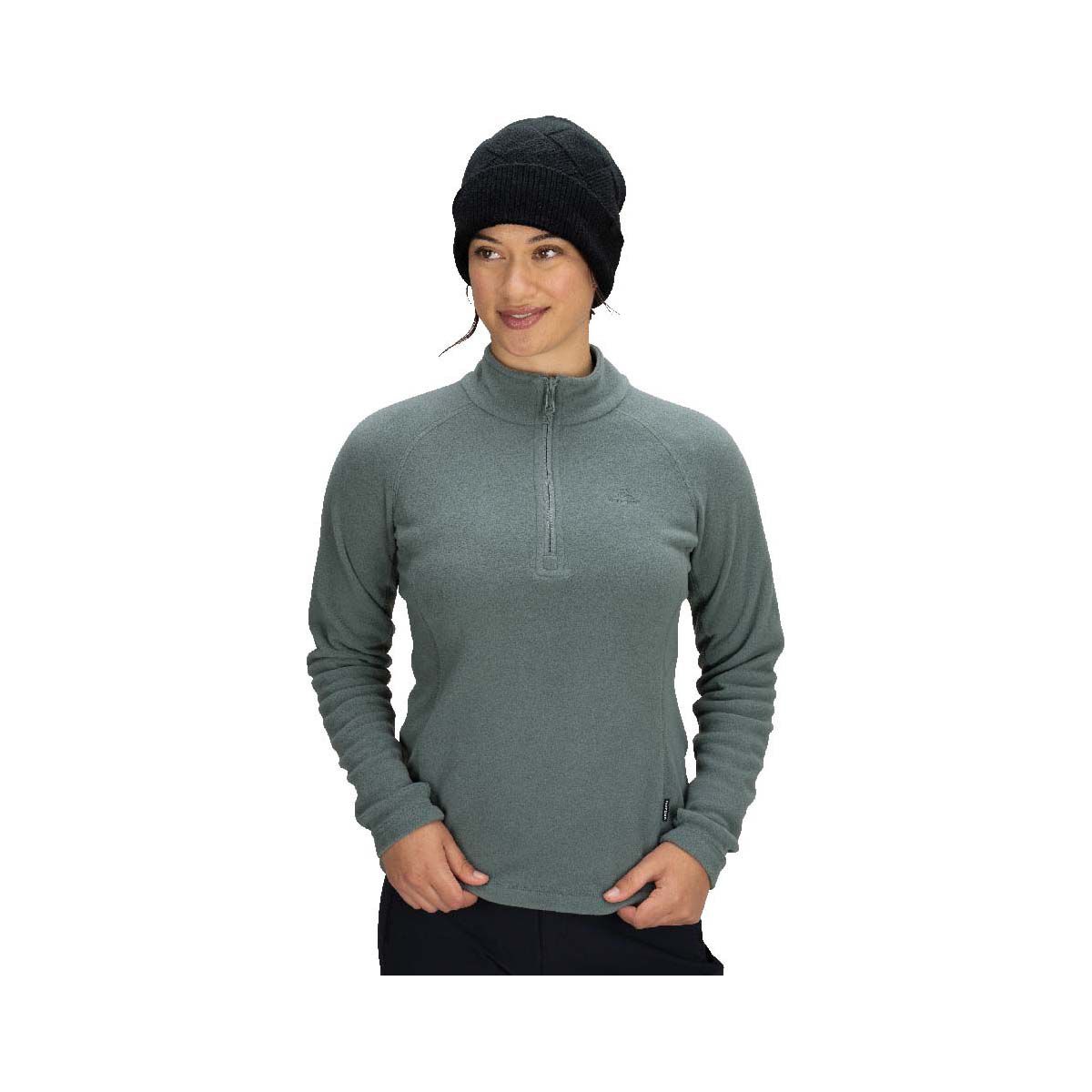 Macpac Women's Tui Fleece Pullover Balsam Green 16, Balsam Green, bcf_hi-res