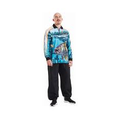 Savage Gear Men's Bream Fishing Shirt, Blue, bcf_hi-res