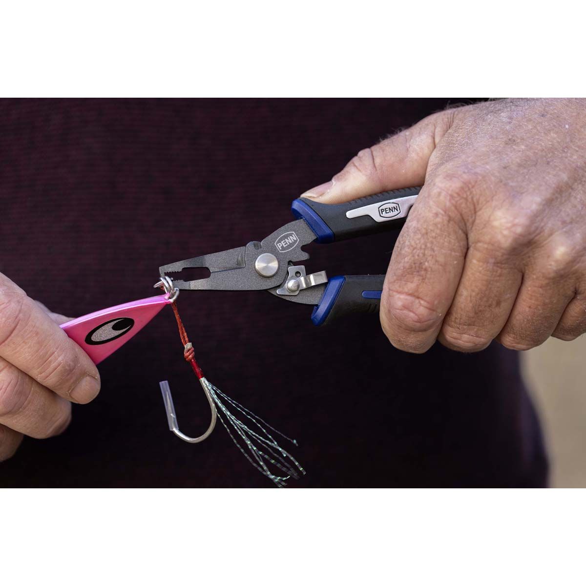 Penn Saltwater Split Ring Pliers 6in Blue, , bcf_hi-res