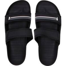 Quiksilver Men's Rivi Double Adjust Slides, Black / Grey, bcf_hi-res