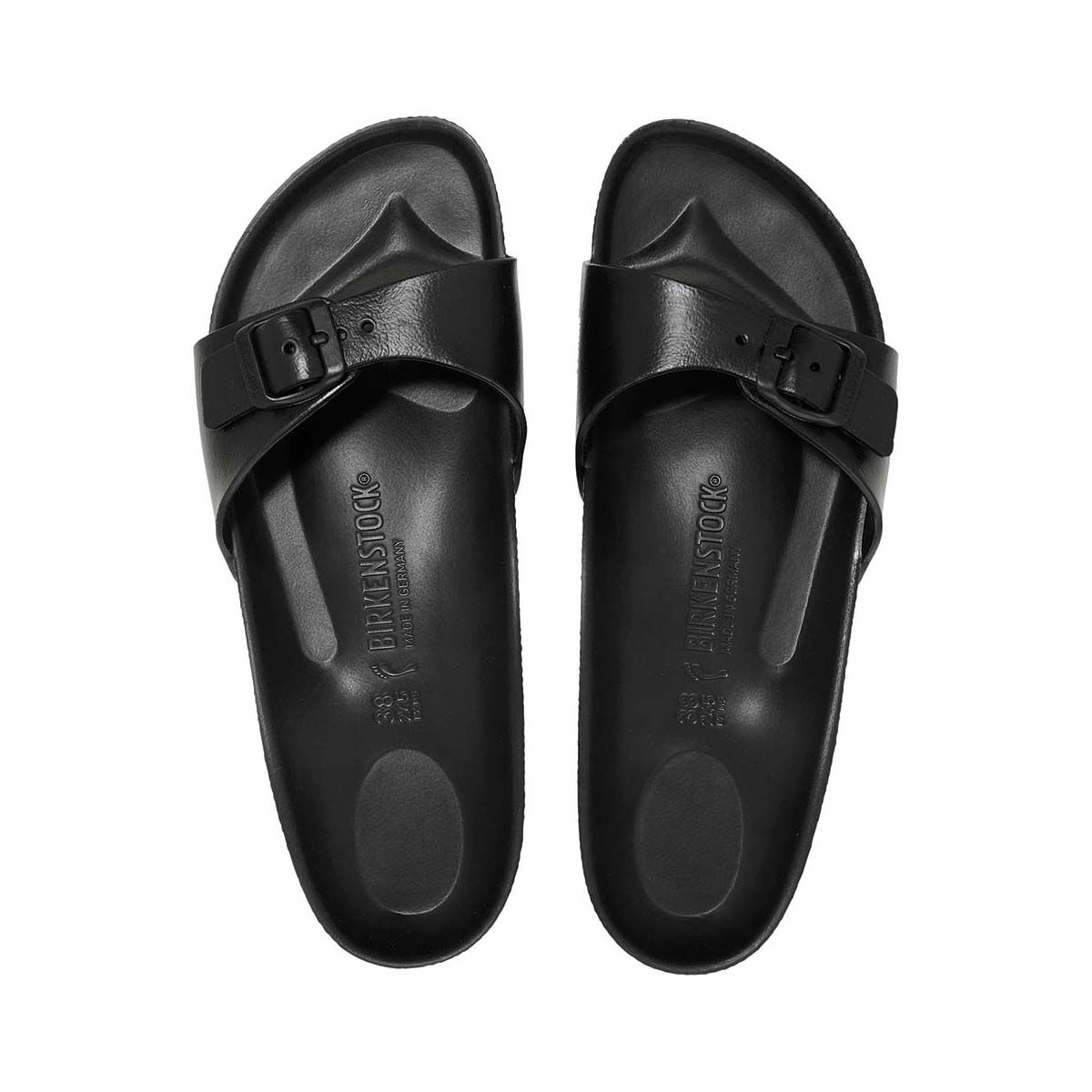 Birkenstock Unisex Madrid Narrow EVA Sandals, Black, bcf_hi-res