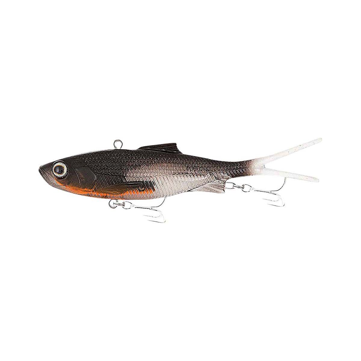 Samaki Vibelicious Fork Tail Soft Vibe Lure 125mm 30g Smokin Orange, Smokin Orange, bcf_hi-res