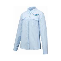 BCF Women’s Long Sleeve Fishing Shirt, Blue, bcf_hi-res
