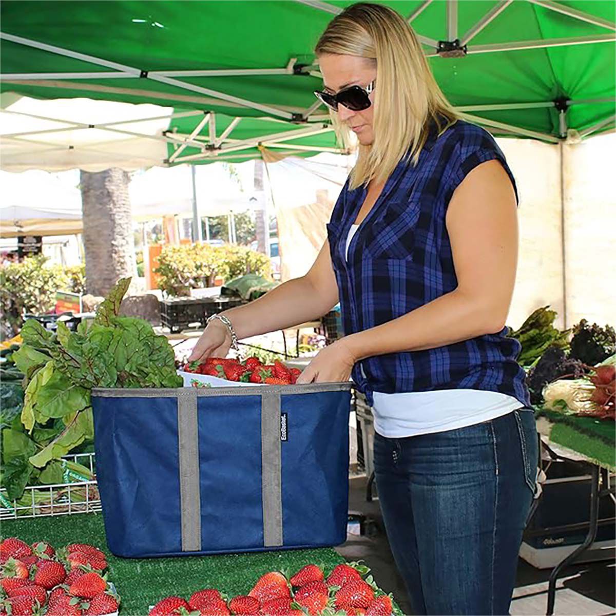 Clevermade Collapsible Eco Basket 20L, , bcf_hi-res