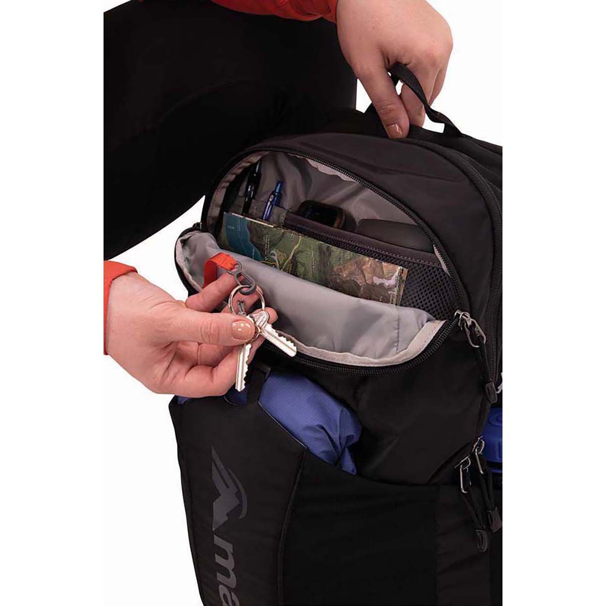 Macpac Rapaki Backpack 28L Black, Black, bcf_hi-res