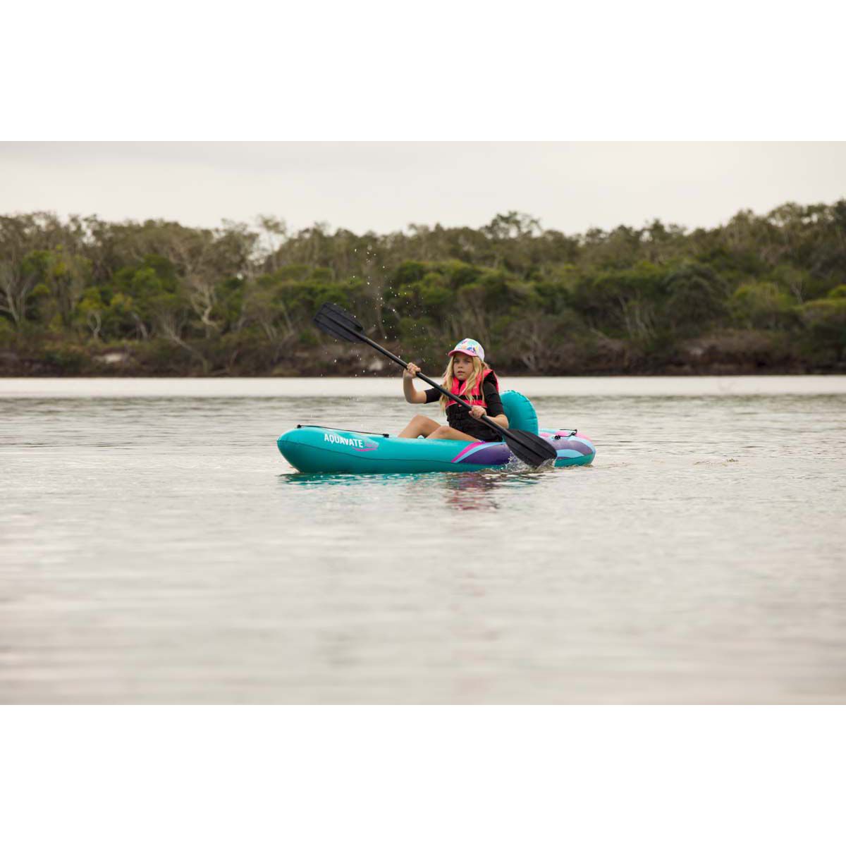 Glide Inflatable Kayak Aquavate Junior Teal BCF