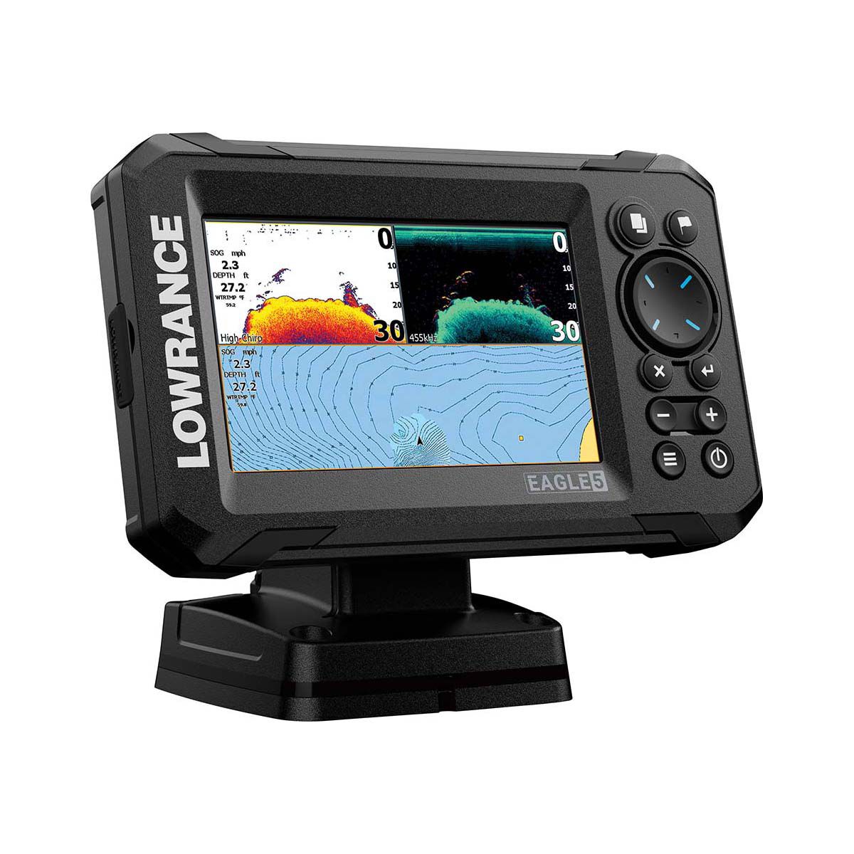 Lowrance Eagle 5 Aus/NZ Fish Finder Combo with Splitshot Transducer BCF