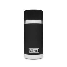YETI® Rambler® Bottle 12 oz (354 ml) with HotShot™ Cap Black, Black, bcf_hi-res