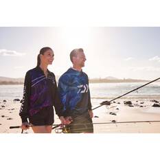 Daiwa Men's Hooded Fishing Shirt, Navy, bcf_hi-res