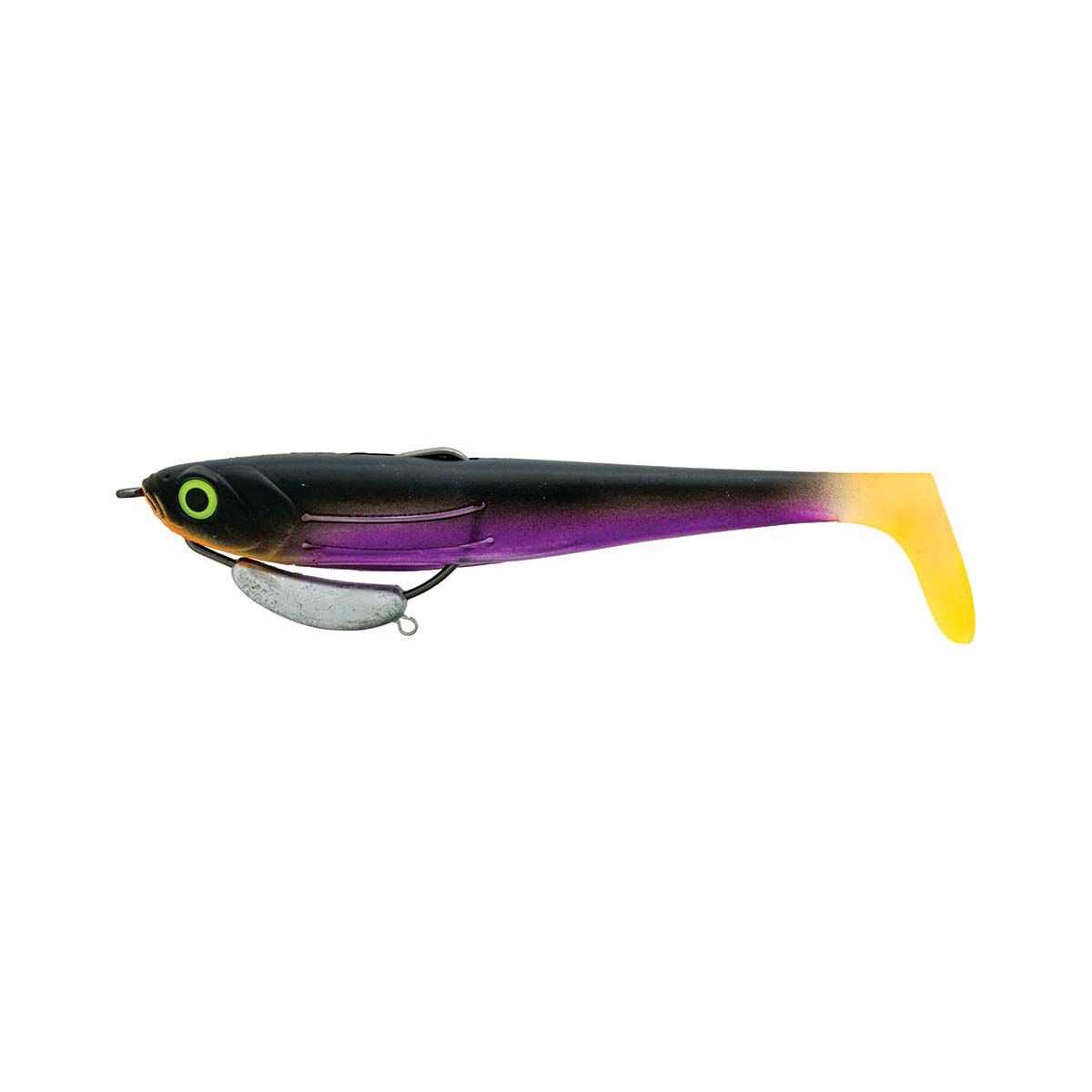 Zerek Flat Shad Pro Soft Plastic Lure 5in Black Jack, Black Jack, bcf_hi-res