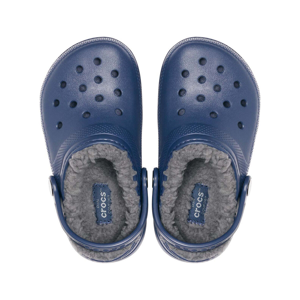 Crocs Kids Classic Lined Clogs Navy C11 BCF