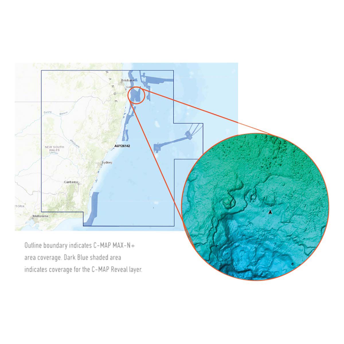 C-Map&reg; Reveal: Mallacoota to Brisbane Chart, , bcf_hi-res