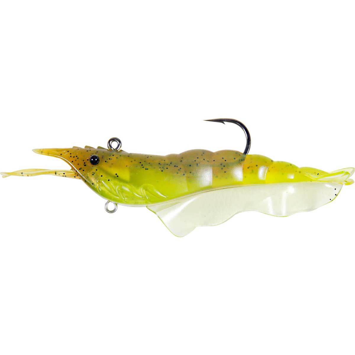 Fishcraft Dr Prawn Rigged Soft Plastic Lure 3in Oily Prawn, Oily Prawn, bcf_hi-res