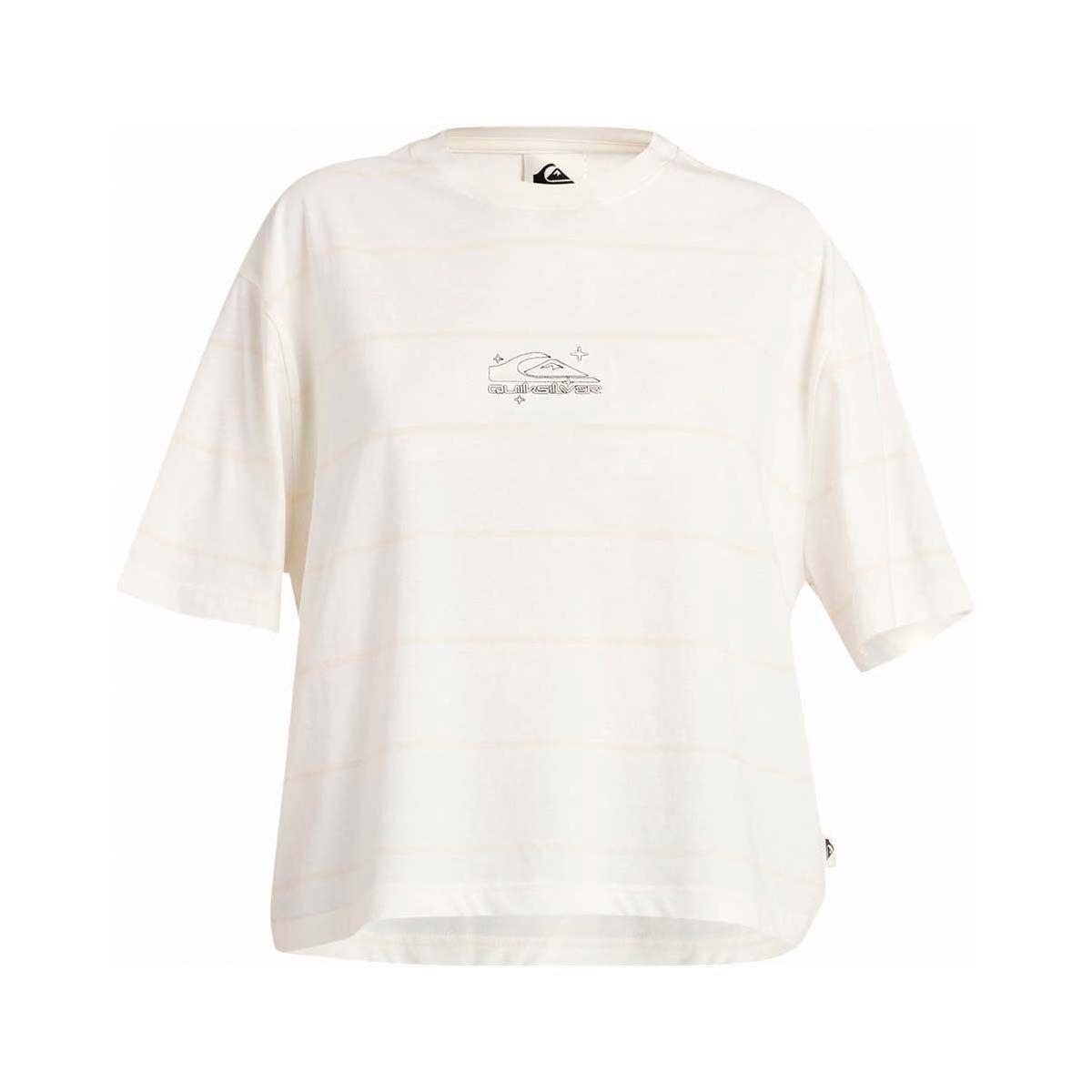 Quiksilver Women&rsquo;s Omni Star Stripe Short Sleeve Tee Snow White XS, Snow White, bcf_hi-res