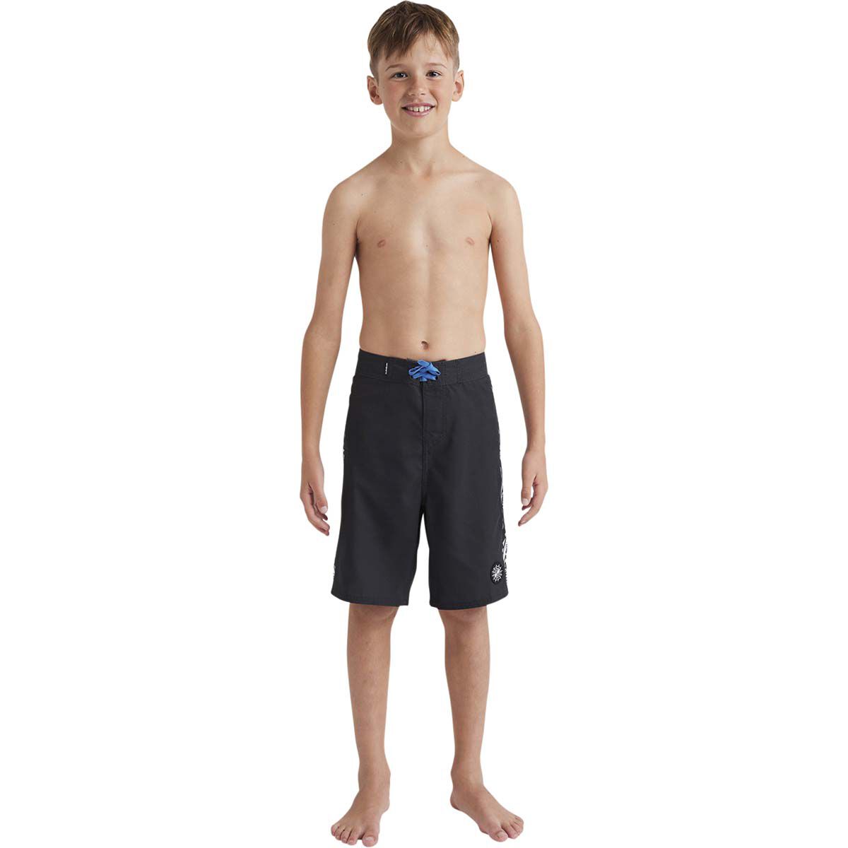 Quiksilver Youth Omni Bones Hybrid Boardshorts, Black, bcf_hi-res