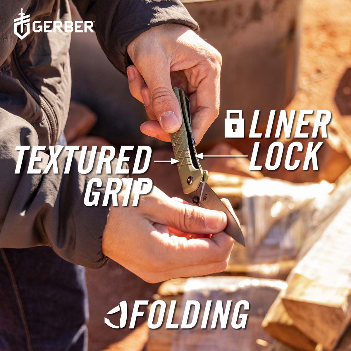 Gerber Zilch Folding Knife Green, , bcf_hi-res