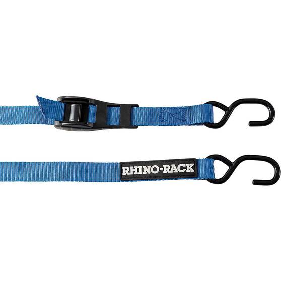 Rhino Rack Tie Down Straps with Hook - 2 Pack, , bcf_hi-res