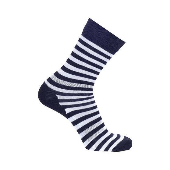 Macpac Unisex Footprint Socks Black Stripe M, Black Stripe, bcf_hi-res