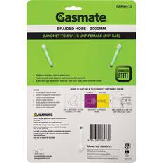 Gasmate Braided Hose with Bayonet to 5/8” UNF (3/8” SAE), , bcf_hi-res