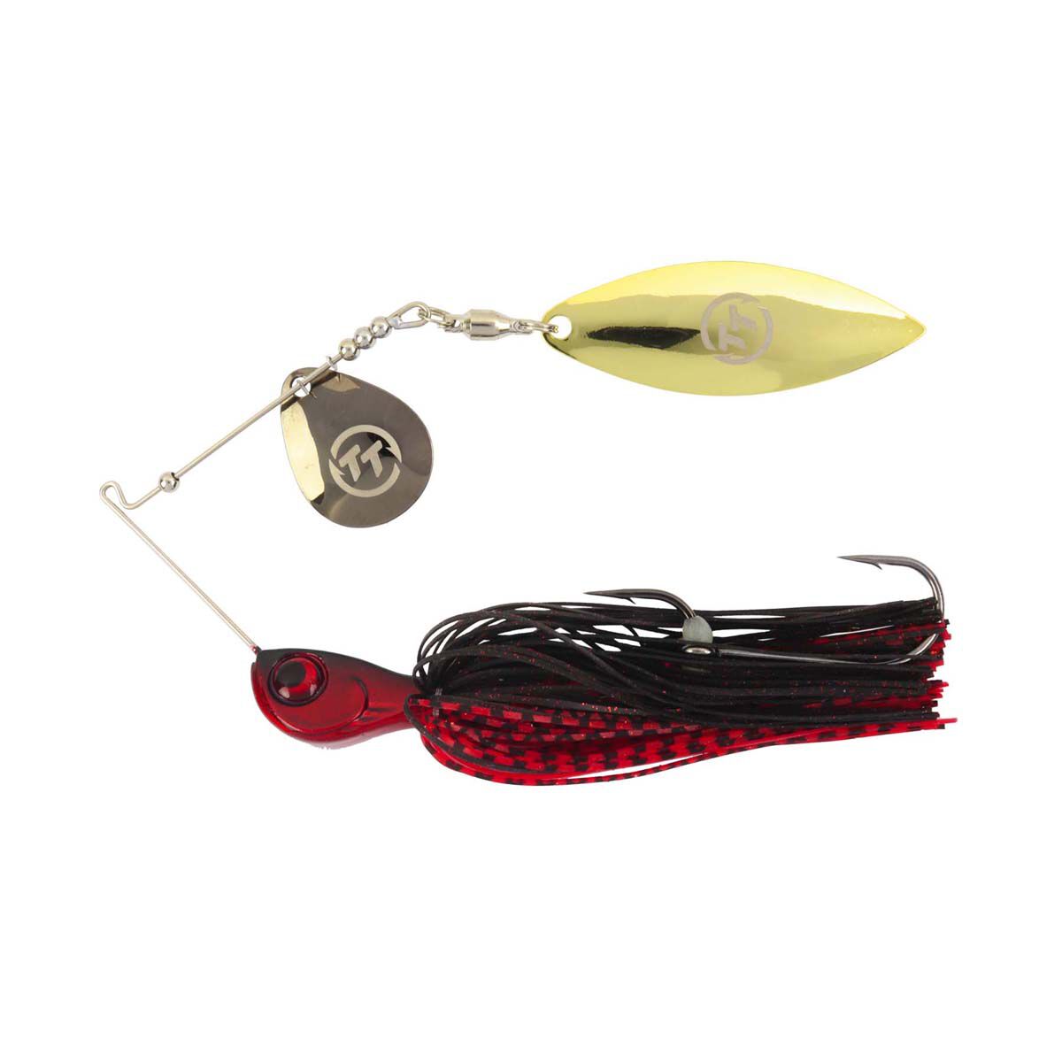 TT Fishing Vortex+ Spinnerbait Lure 5/8oz Red Nightmare, Red Nightmare, bcf_hi-res