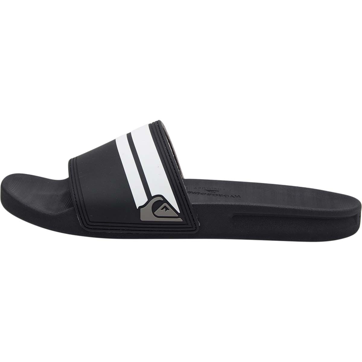 Quiksilver Men's Rivi Slides, Black / White, bcf_hi-res