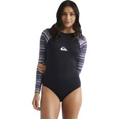 Quiksilver Long Sleeve Onesie for Women, Black, bcf_hi-res