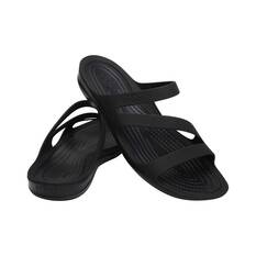Crocs Women's Swiftwater Sandals, Black/Black, bcf_hi-res