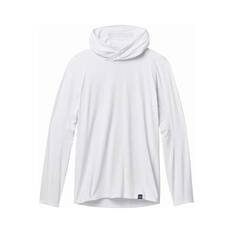 YETI® Men’s Hooded Ultra Lightweight Sunshirt, White, bcf_hi-res