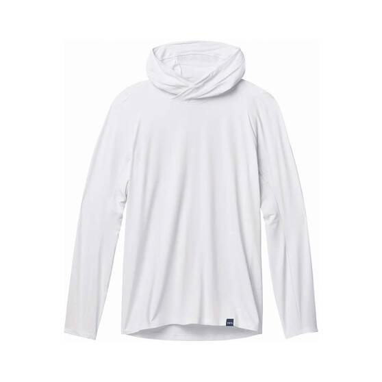 YETI® Men’s Hooded Ultra Lightweight Sunshirt, White, bcf_hi-res