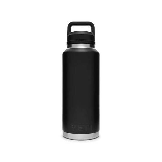 YETI® Rambler® Bottle 46 oz (1.4 L) with Chug Cap Black, Black, bcf_hi-res