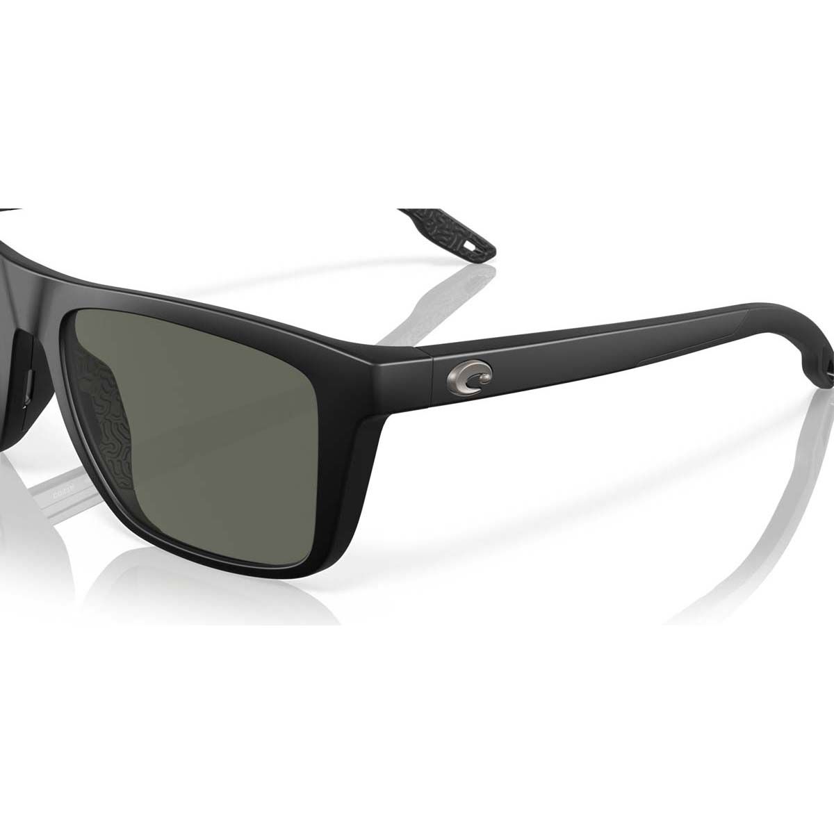 Costa Mainsail Men's Polarised Sunglasses Matte Black with Grey Lens, , bcf_hi-res