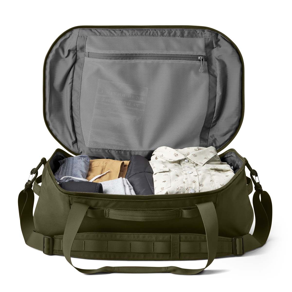 YETI&reg; Crossroads&reg; 40L Duffel Olive, Olive, bcf_hi-res