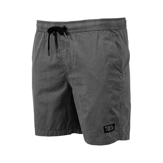Tide Apparel Men's Swell Beach Shorts, Black, bcf_hi-res