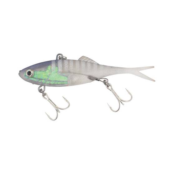 Berkley Shimma Shad Fork Tail Vibe Lure 100mm Clear Herring, Clear Herring, bcf_hi-res