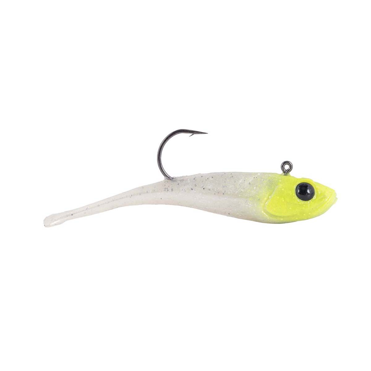 Berkley PowerBait PowerSwitch Soft Plastic Lure 2.5in Lime Pearl, Lime Pearl, bcf_hi-res