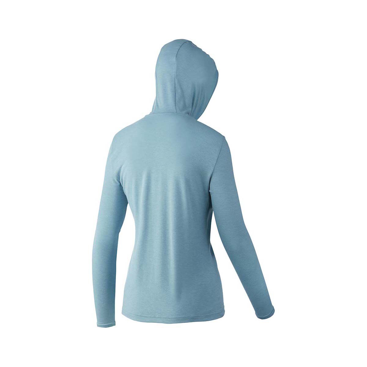 Huk Women's Waypoint Hooded Fishing Shirt Porcelain Blue XS, Porcelain Blue, bcf_hi-res