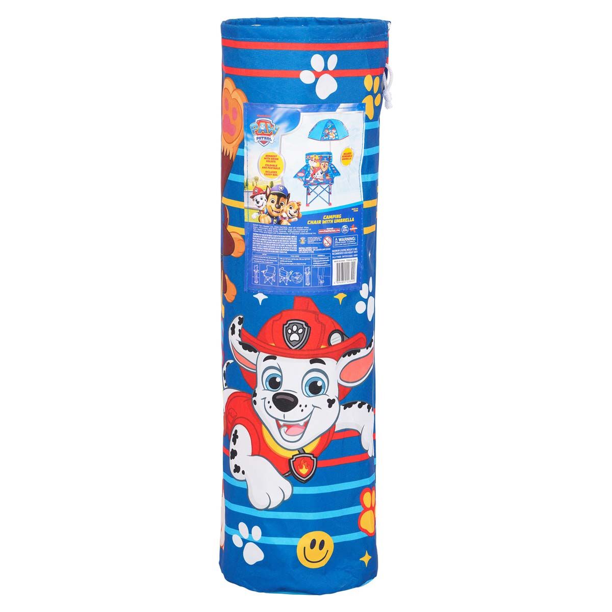 Paw Patrol Kids Camp Chair with Umbrella 30kg, , bcf_hi-res