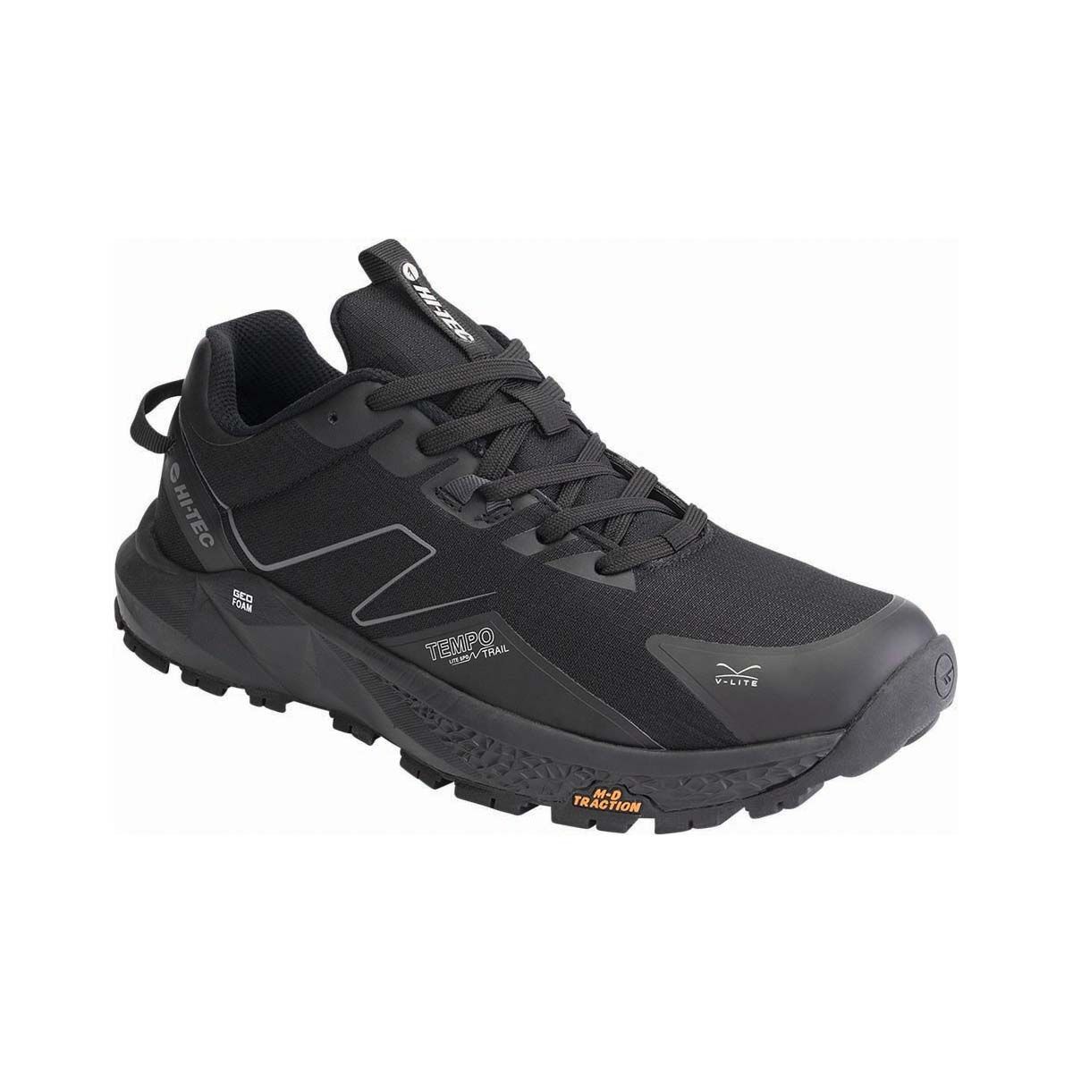Hi-Tec Men&rsquo;s Geo Tempo Hiking Shoes Black 8, Black, bcf_hi-res