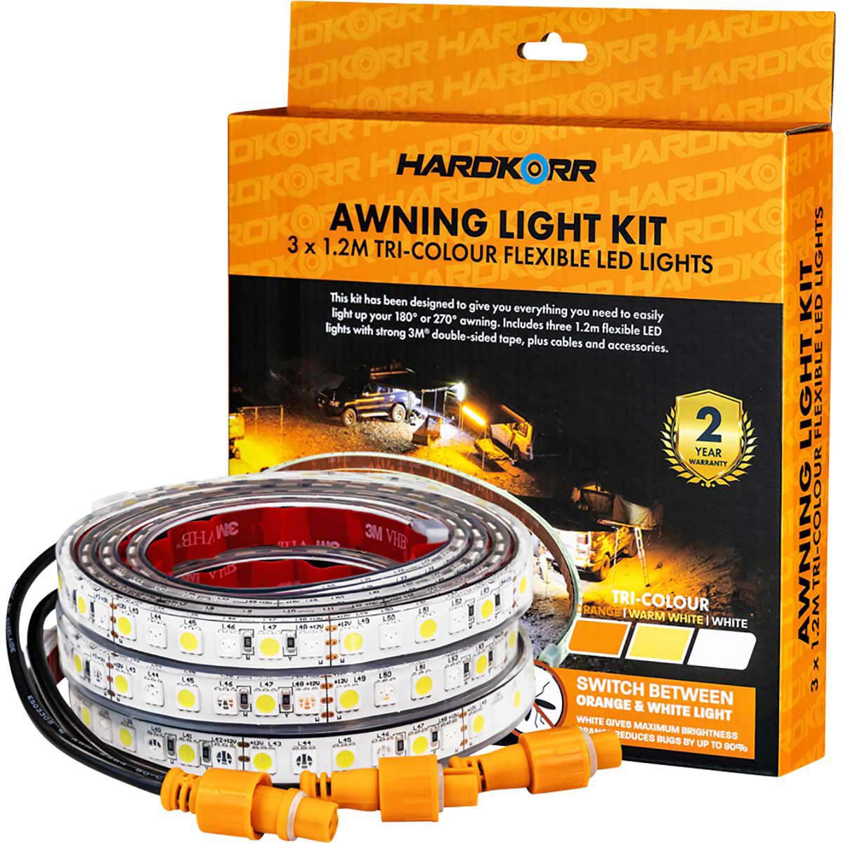 Hardkorr Tri Colour Awning Light Kit, , bcf_hi-res
