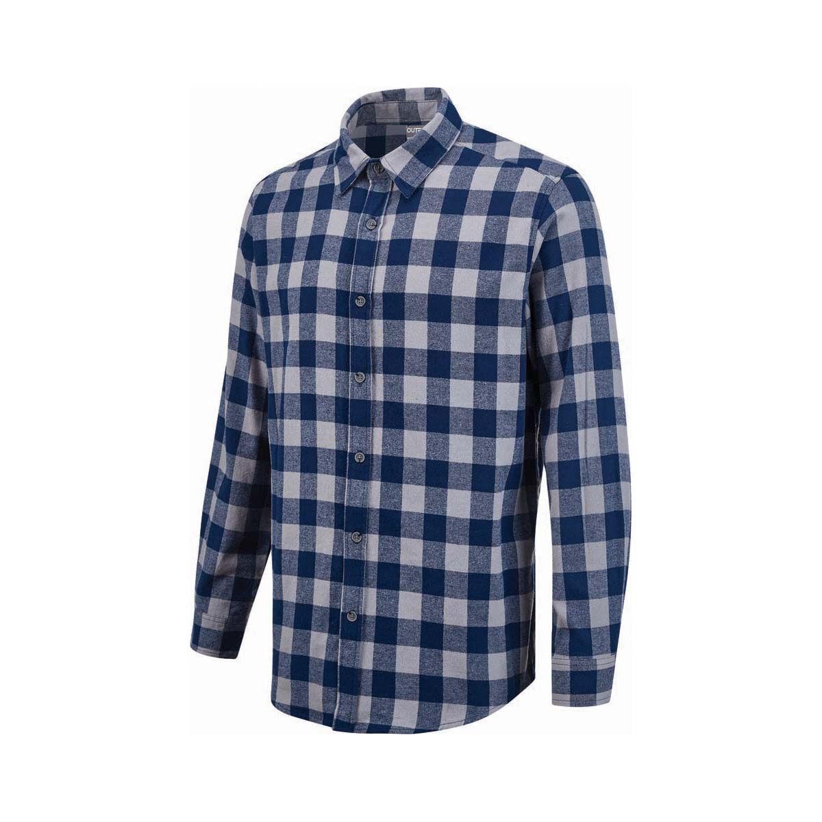 OUTRAK Unisex Flannel Shirt Blue Check M, Blue Check, bcf_hi-res
