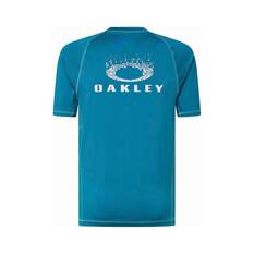 Oakley Men’s Elements Ventura Short Sleeve Rashie Balsam Green XS, Balsam Green, bcf_hi-res
