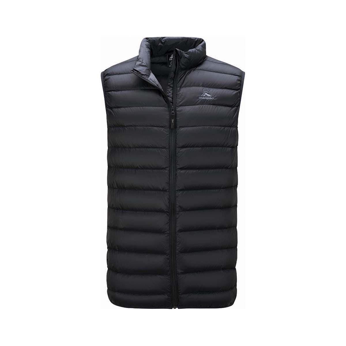 Macpac Men's Uber Light Down Vest V2 Black S, Black, bcf_hi-res