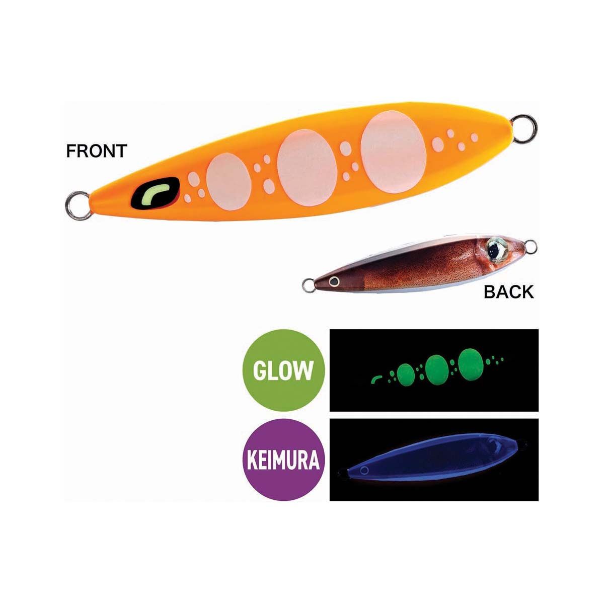 Shimano Ocea Wing Fall Jig Lure 160g Orange Lumo, Orange Lumo, bcf_hi-res