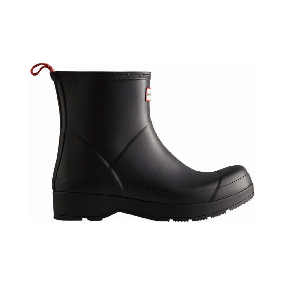 Hunter Men's Play Short Gumboots, Black, bcf_hi-res