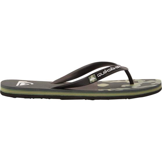 Quiksilver Men’s Molokai Art II Thongs, Green, bcf_hi-res