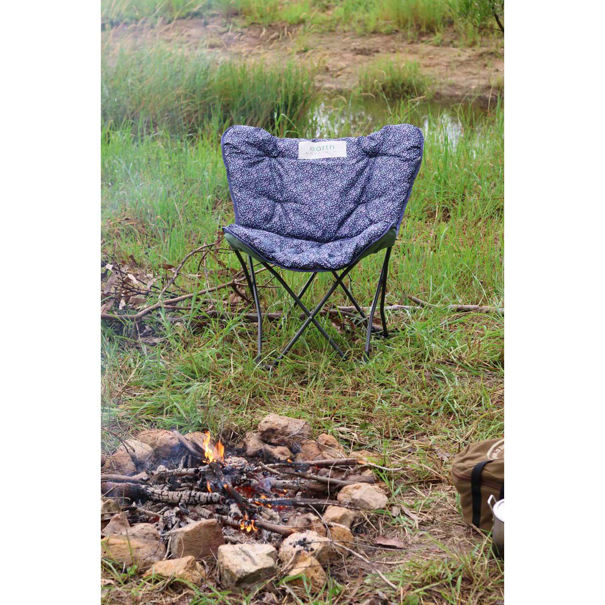 earth by Wanderer&reg; REPREVE&reg; Recycled Fabric Half Moon Chair 120kg, , bcf_hi-res