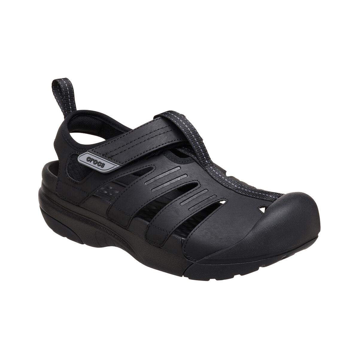 Crocs Men's Yukon Fisherman Clogs, Black, bcf_hi-res